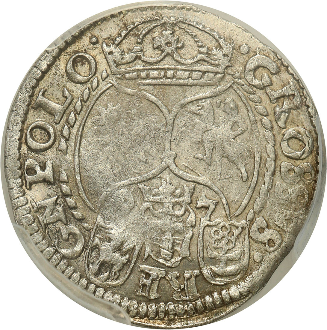 Zygmunt III Waza. Grosz 1597, Poznań PCGS AU53 (MAX) - RZADKOŚĆ R5